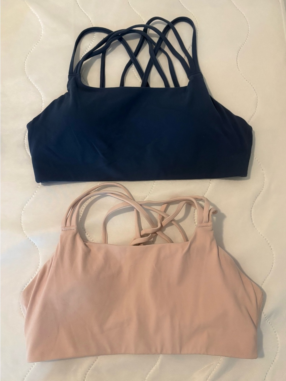 Athleta Hyper Focused Bras Set of Two  Navy & Pink
